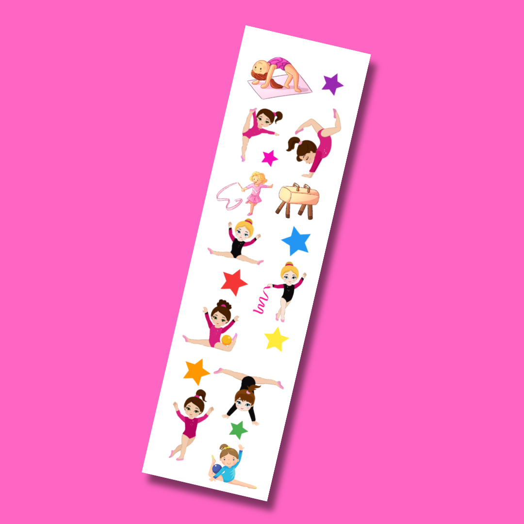 Gymnastics Sticker Strip
