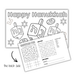 Happy Hanukkah Dreidel Wipeable Placemat