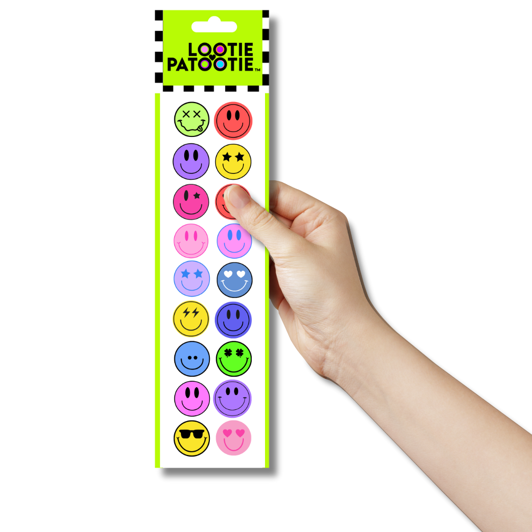 Happy Face Sticker Strip