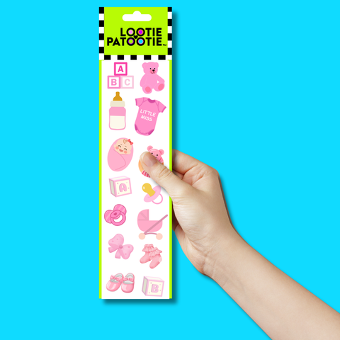 It's a Girl Sticker Strip