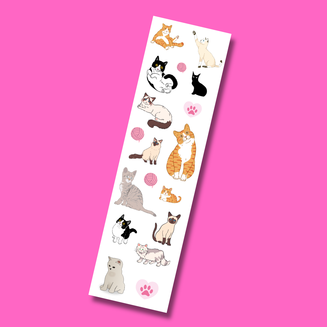 Meow Sticker Strip