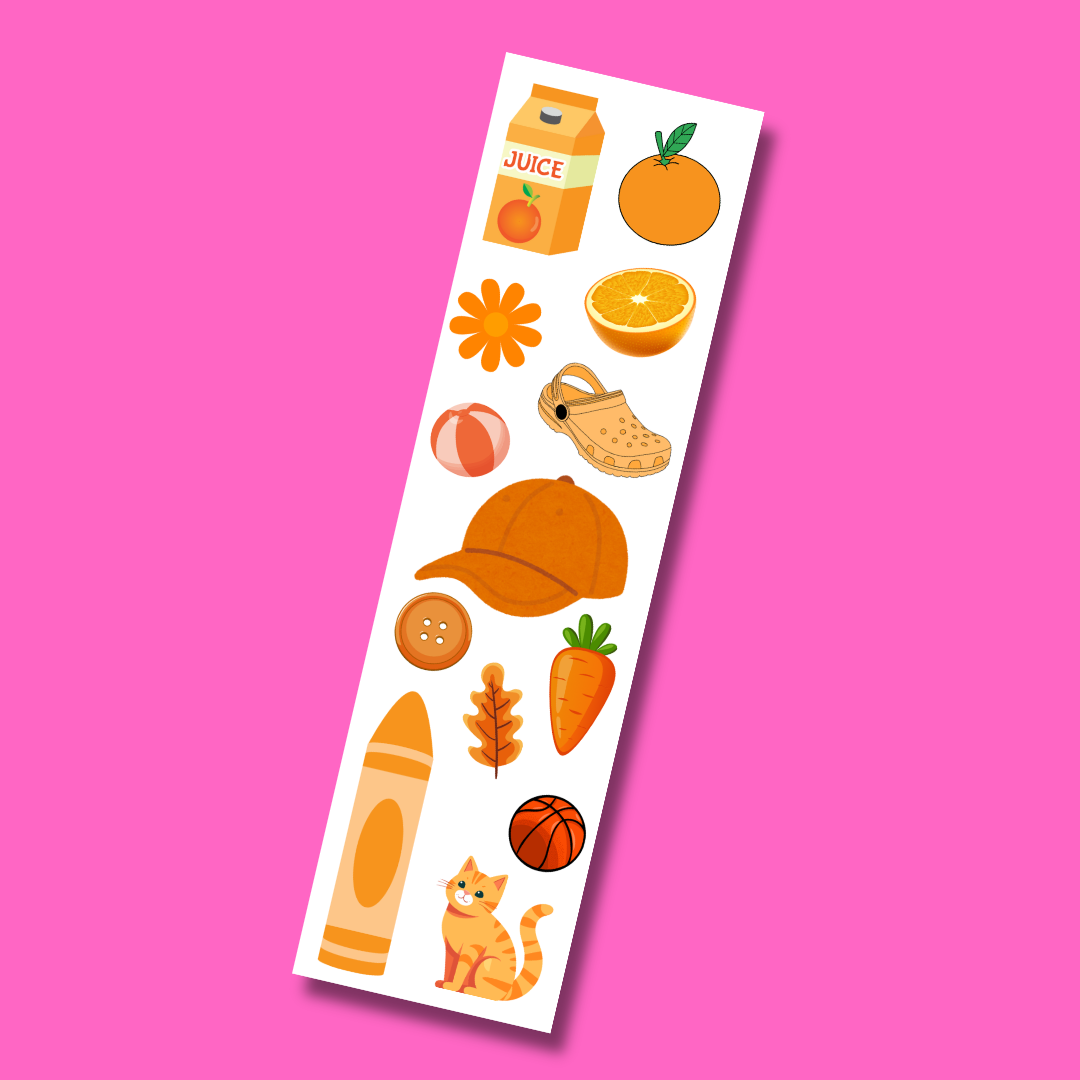 Orange Sticker Strip