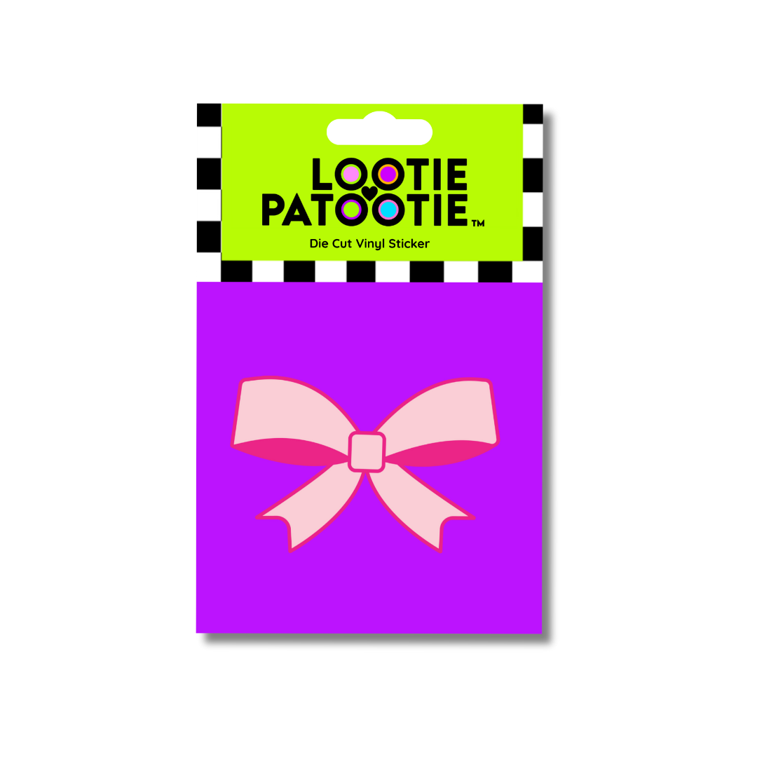 Pink Bow Sticker