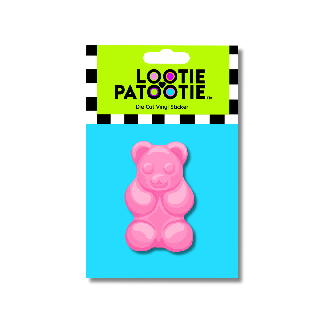 Pink Gummy Bear Sticker