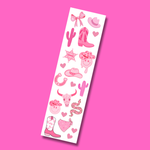 Pink Rodeo Sticker Strip