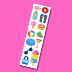 Pool Party Sticker Strip