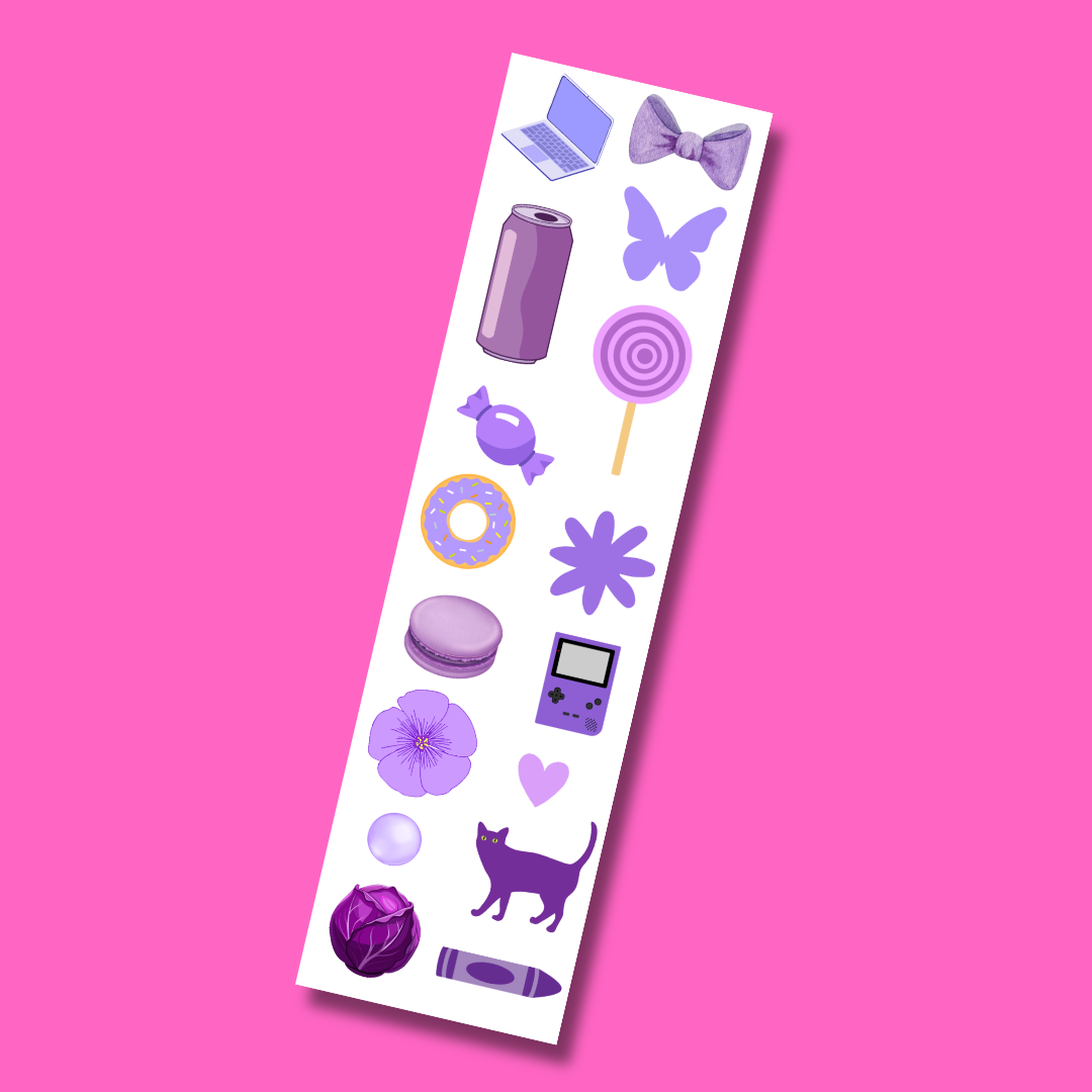 Purple Sticker Strip