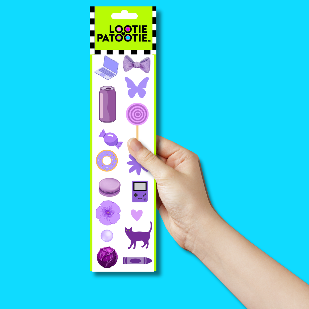 Purple Sticker Strip