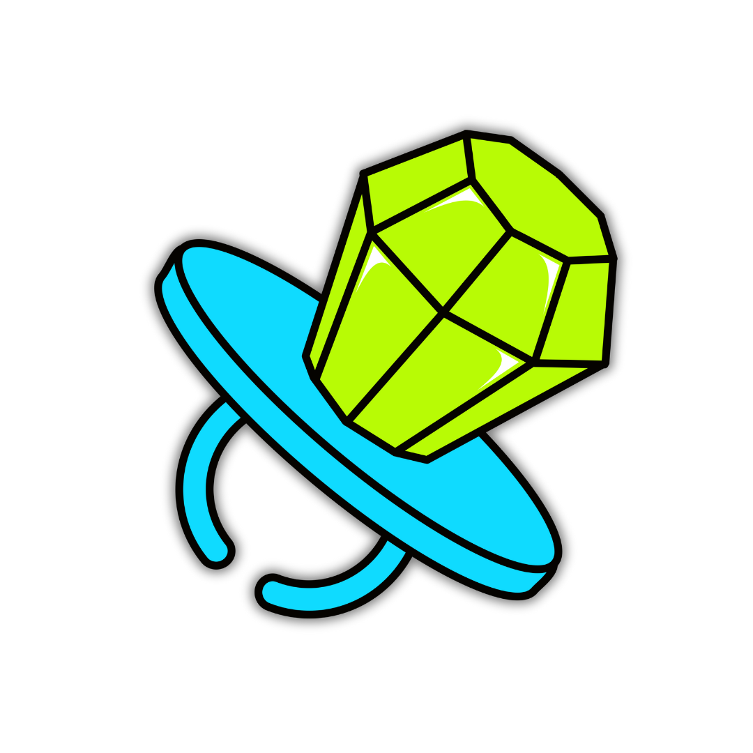 Green Ring Pop Sticker
