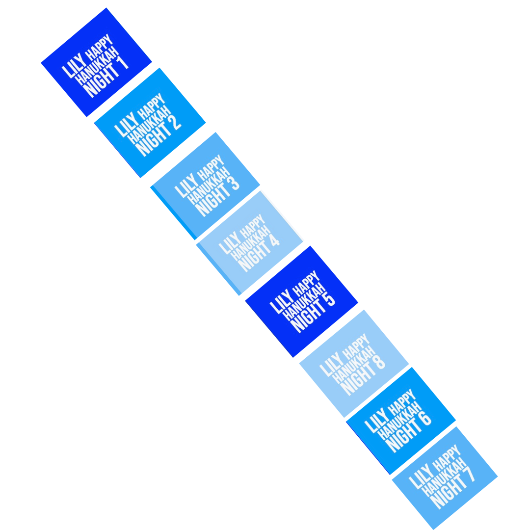 Hanukkah 8 Night Mini Chocolate Bars