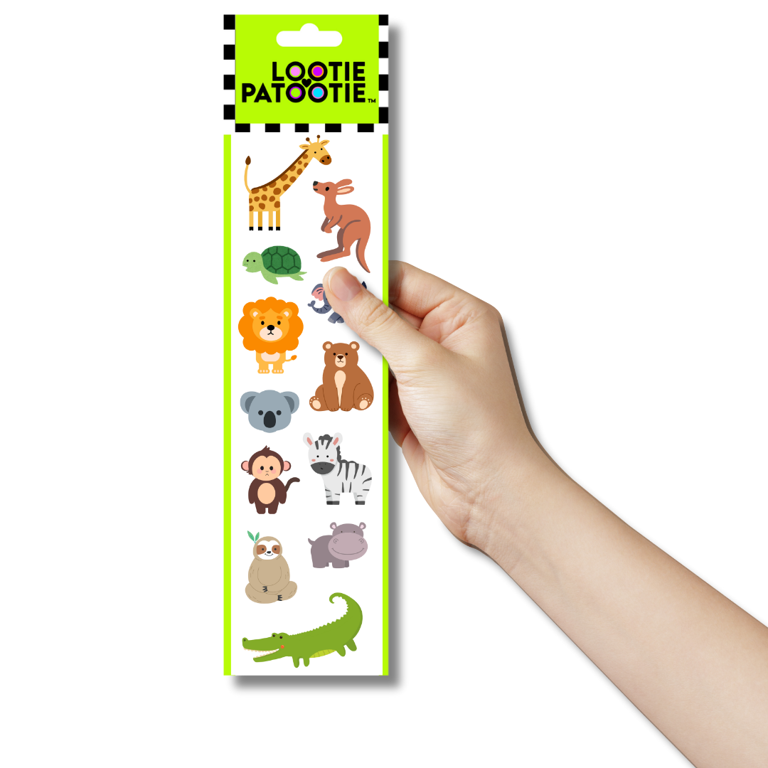 Wild Animals Sticker Strip