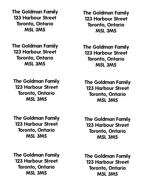 Address Labels (Set of 12)