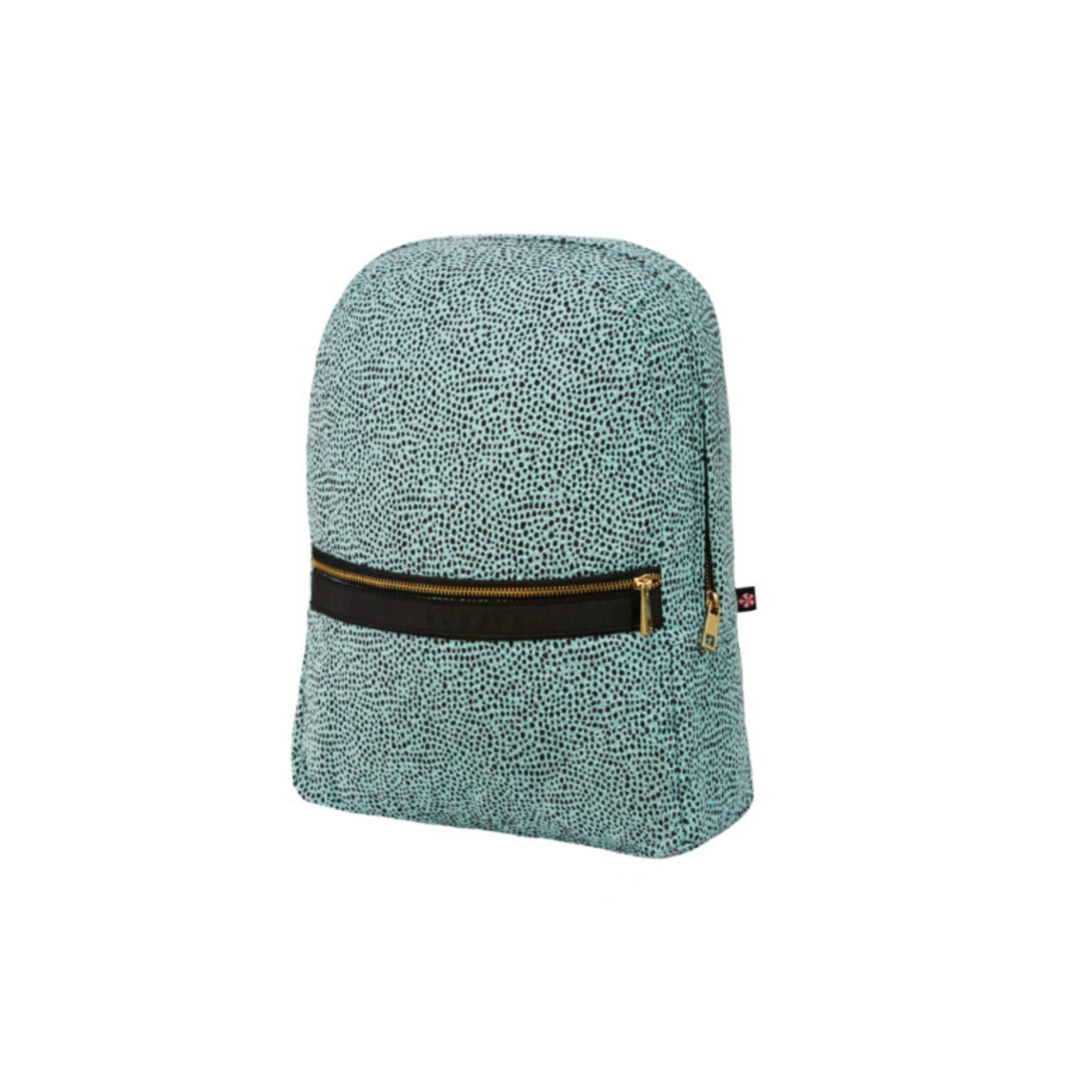 Aqua Cheetah Seersucker Mini Backpack