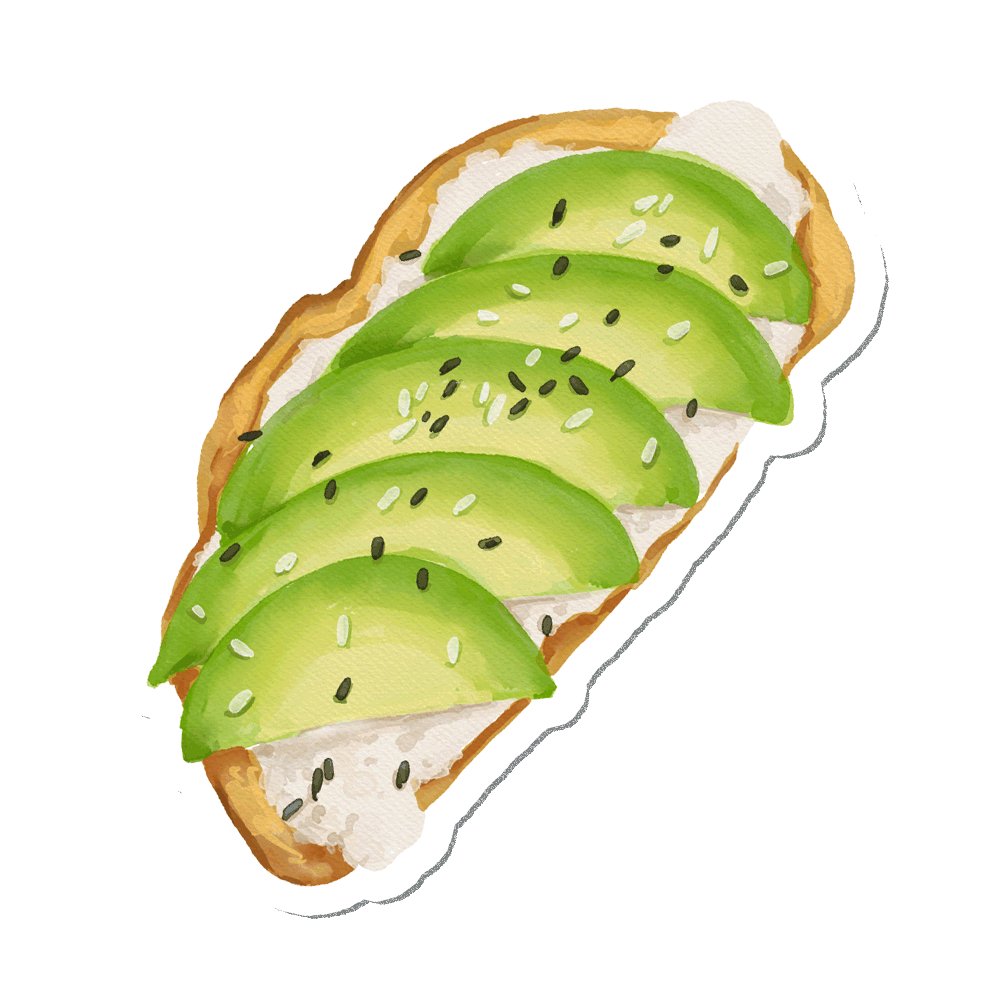 Avocado Toast Sticker