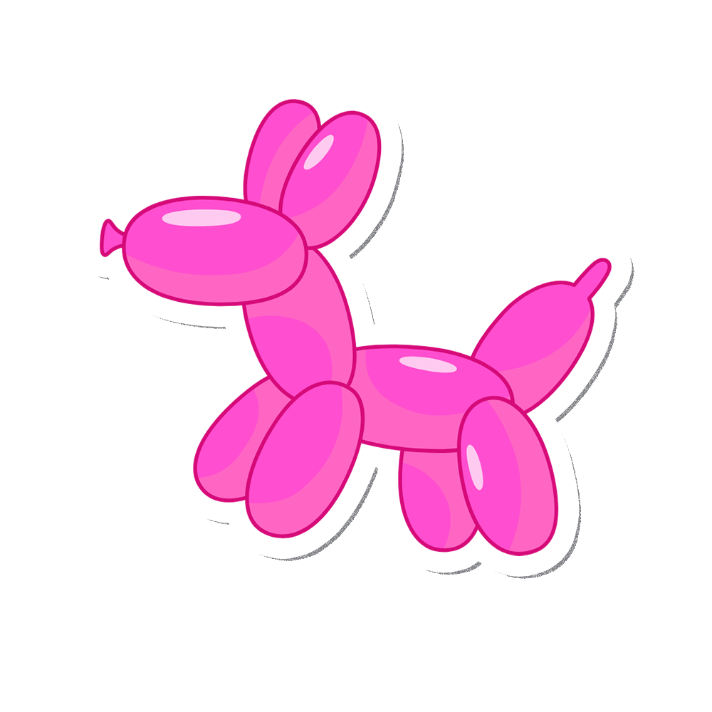 Balloon Dog Sticker