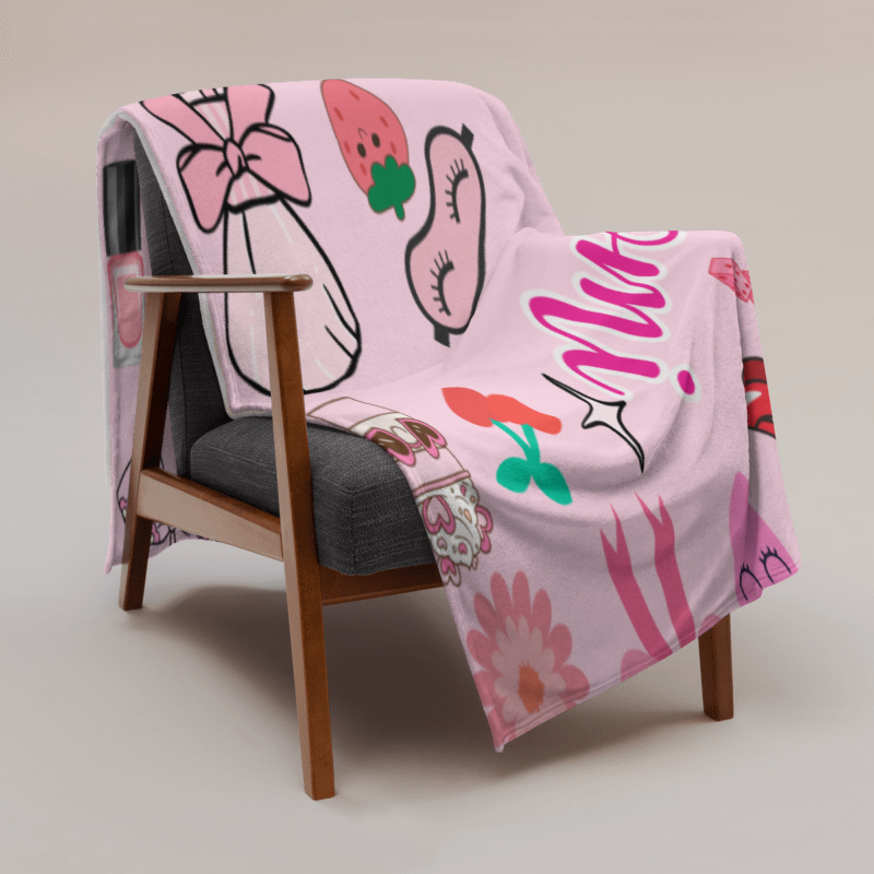 SP x LP Beauty Fleece Name Blanket