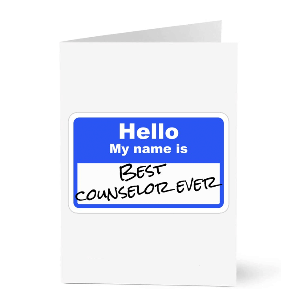 Hi My Name Is Counsellor Card
