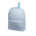 Blue Gingham Medium Backpack