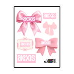 Bow Name Stickers