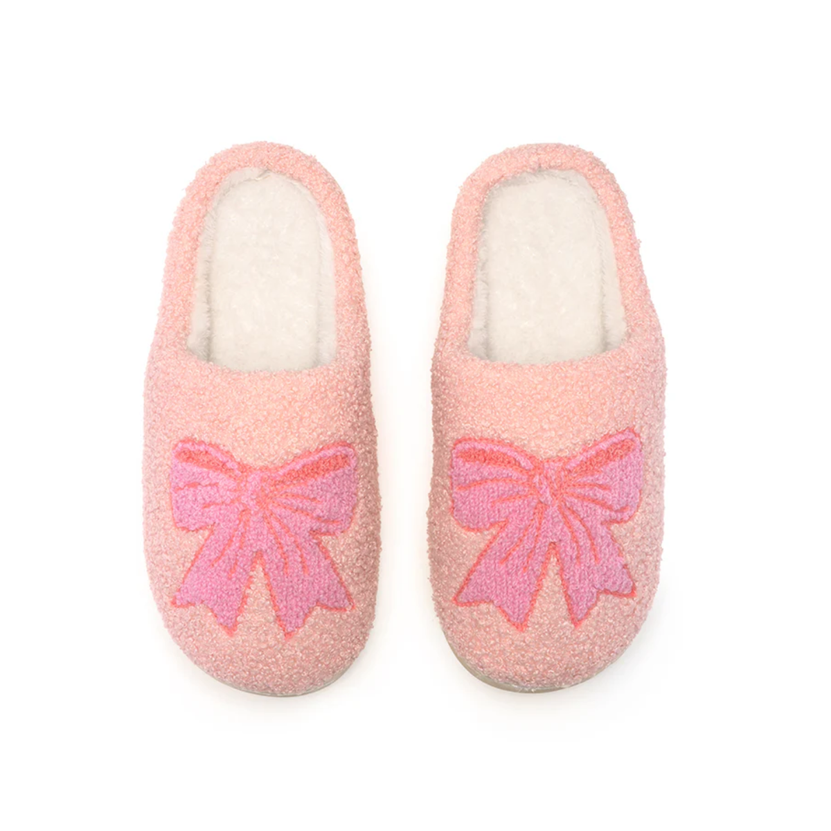 Pink Bow Slippers