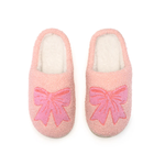 Pink Bow Slippers