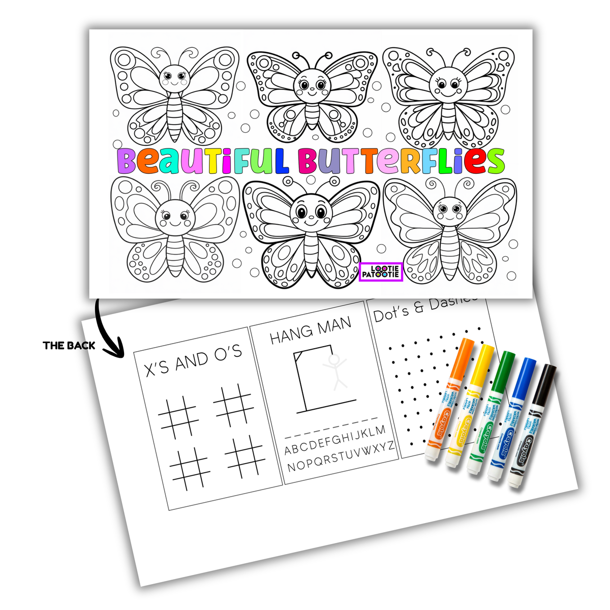 Butterfly Colouring Placemat