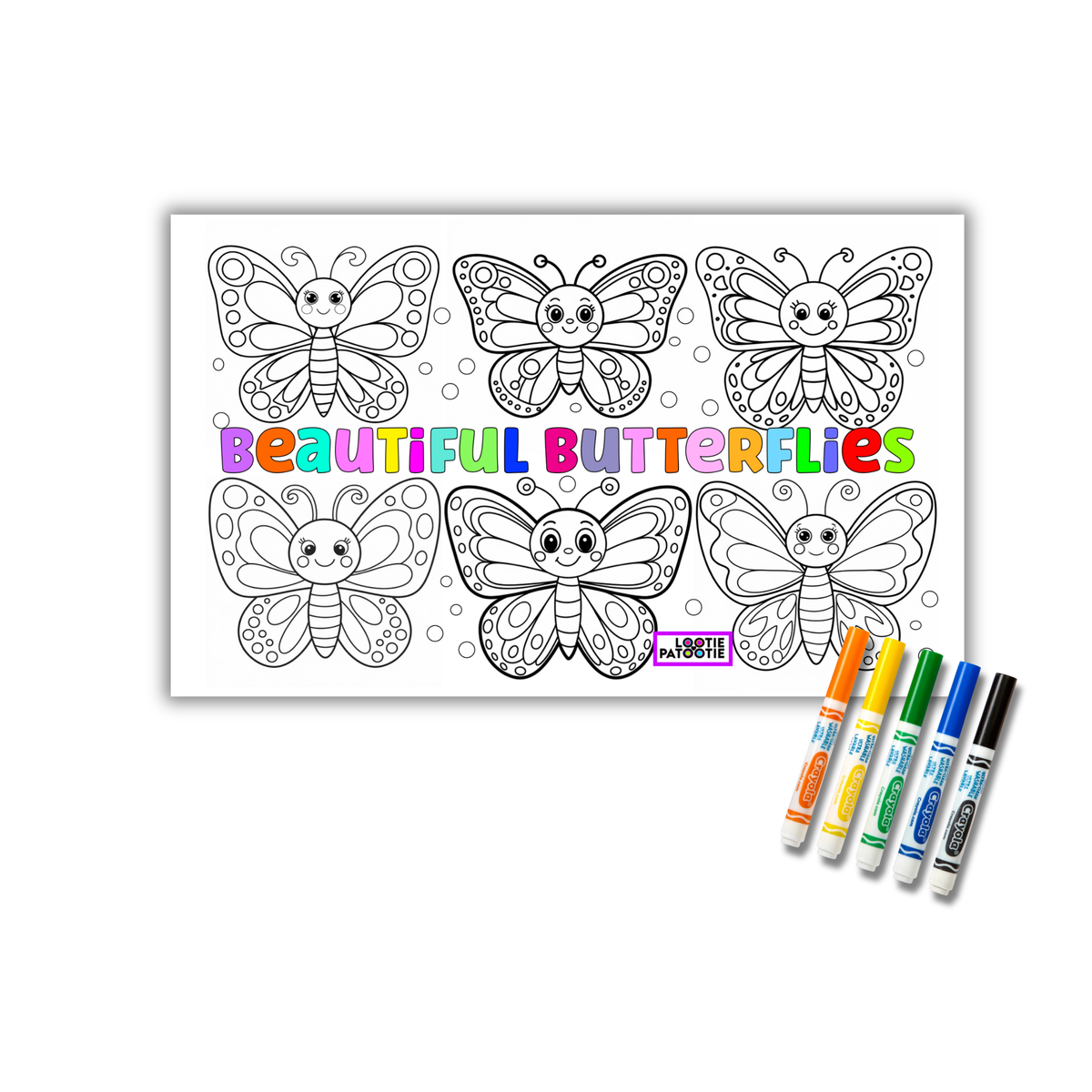 Butterfly Colouring Placemat