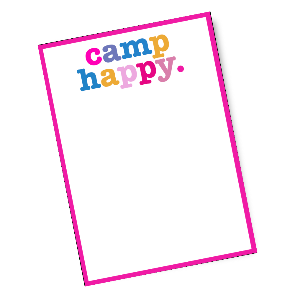 Camp Happy Stationary