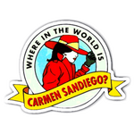 Carmen San Diego Sticker