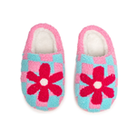 Checkered Flower Slippers