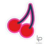 Cherries 4" Sticker