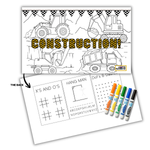 Construction Colouring Placemat