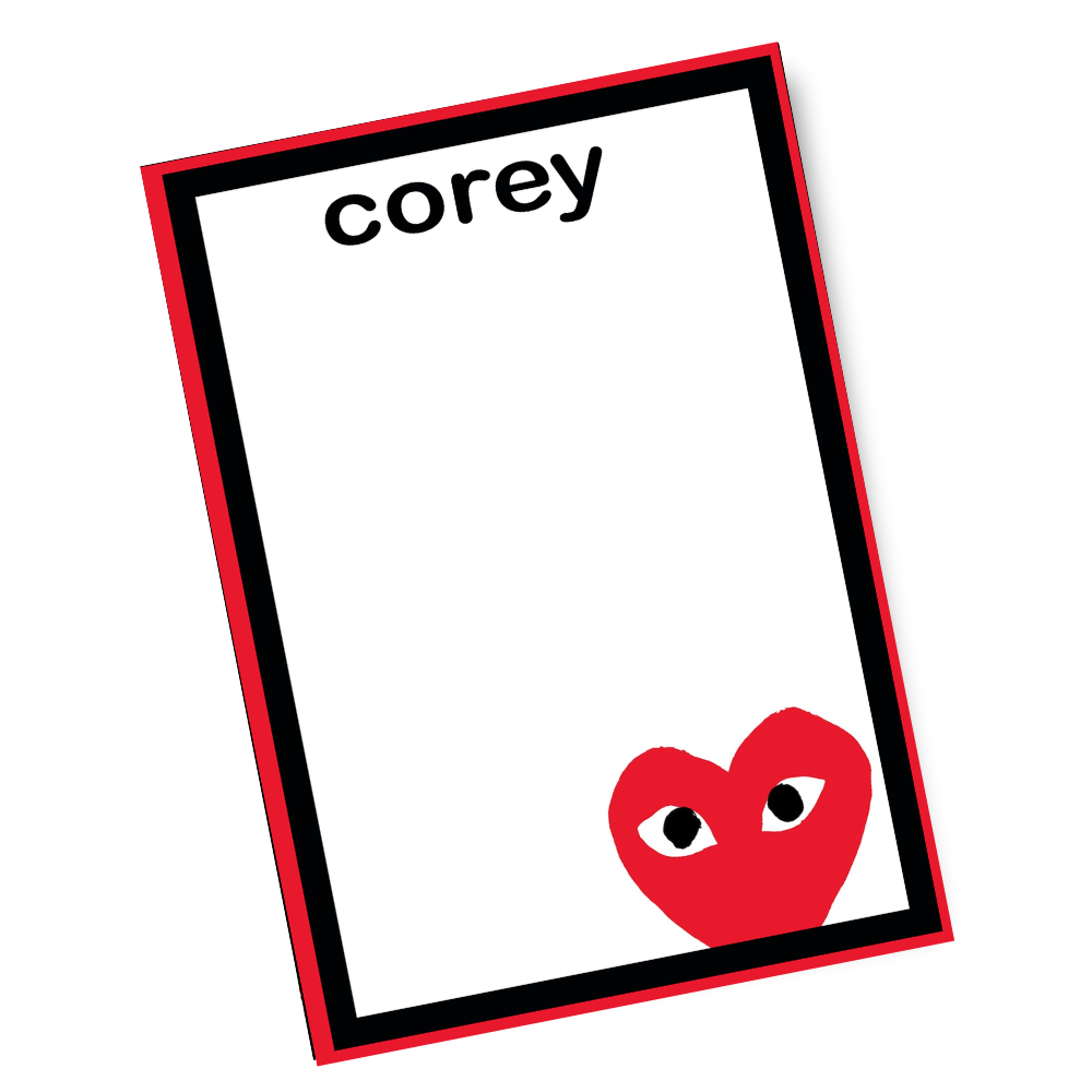 Heart with Eyes Stationery