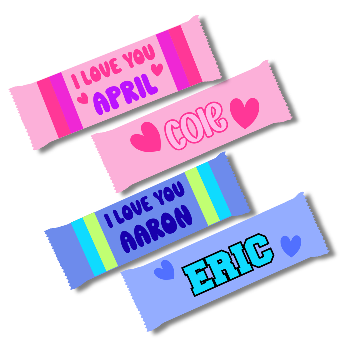 Customized Valentine's Chocolate Bar