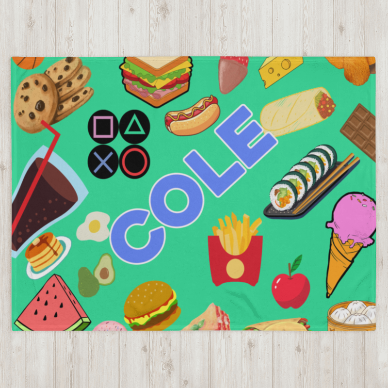 SP x LP Foodie Fleece Name Blanket