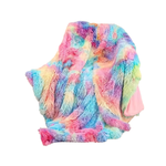 Fuzzy Rainbow Blanket