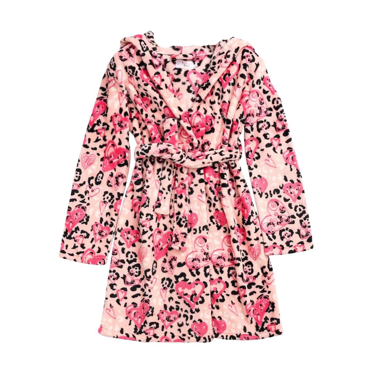 Pink Cheetah Floral Bath Robe