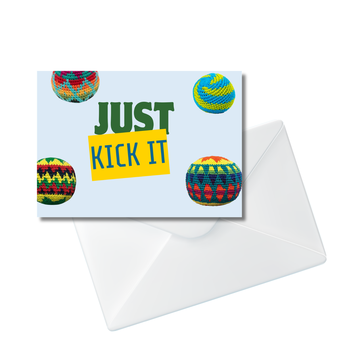 Just Kick It Notecard