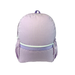 Lilac Gingham Medium Backpack