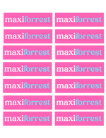 Colour Block Name Tag Stickers