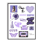 Olivia Rodrigo Sticker Sheet