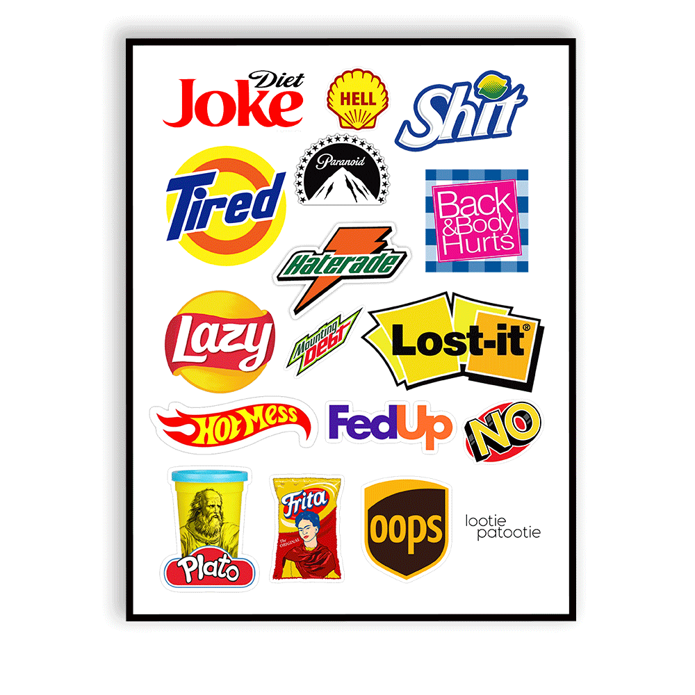 Parody Sticker Sheet