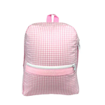 Pink Gingham Medium Backpack