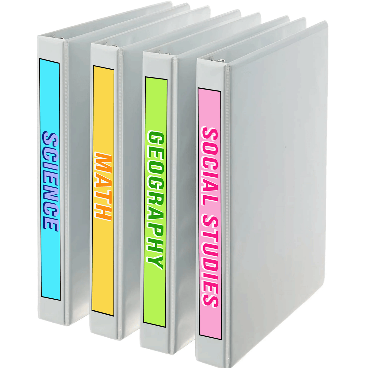 Preppy Binder Spine Labels