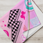 SP x LP Preppy in Pink Fleece Name Blanket