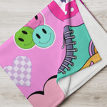 SP x LP Retro Funky Fleece Name Blanket