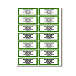 Patterned Return Address Labels
