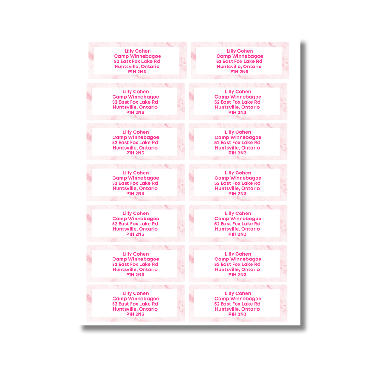 Patterned Return Address Labels