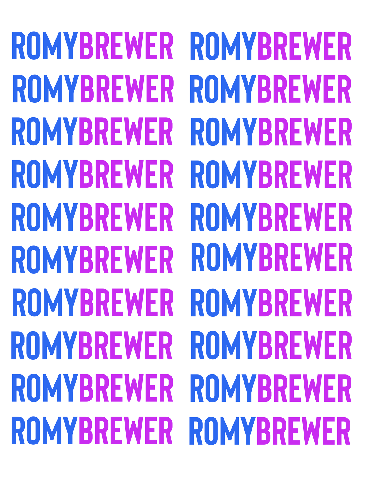 Simple Name Stickers