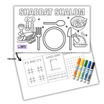 Shabbat Shalom Colouring Placemat